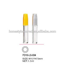 2015 New Young Girl Cosmetic vide 1.5ML Mini Lip Gloss Container